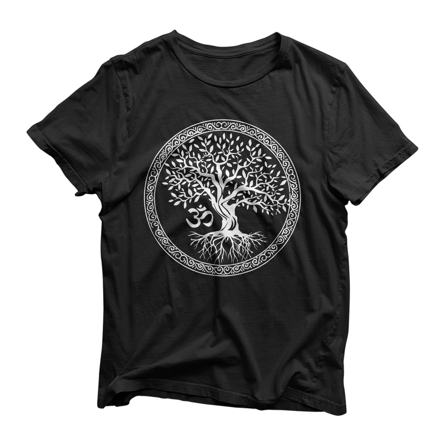 Tree of Life with Om Symbol Yoga T-Shirt - Chief T-shirt