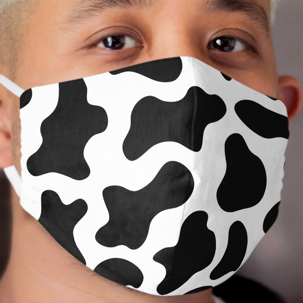 cow print pattern! Cloth Face Mask - Chief T-shirt