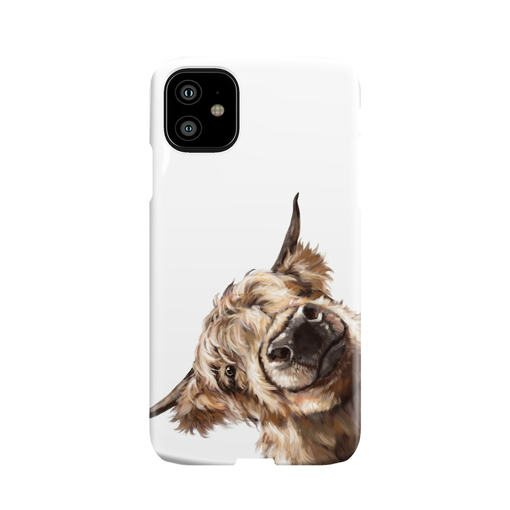 Sneaky Highland Cow Phone Case - Chief T-shirt