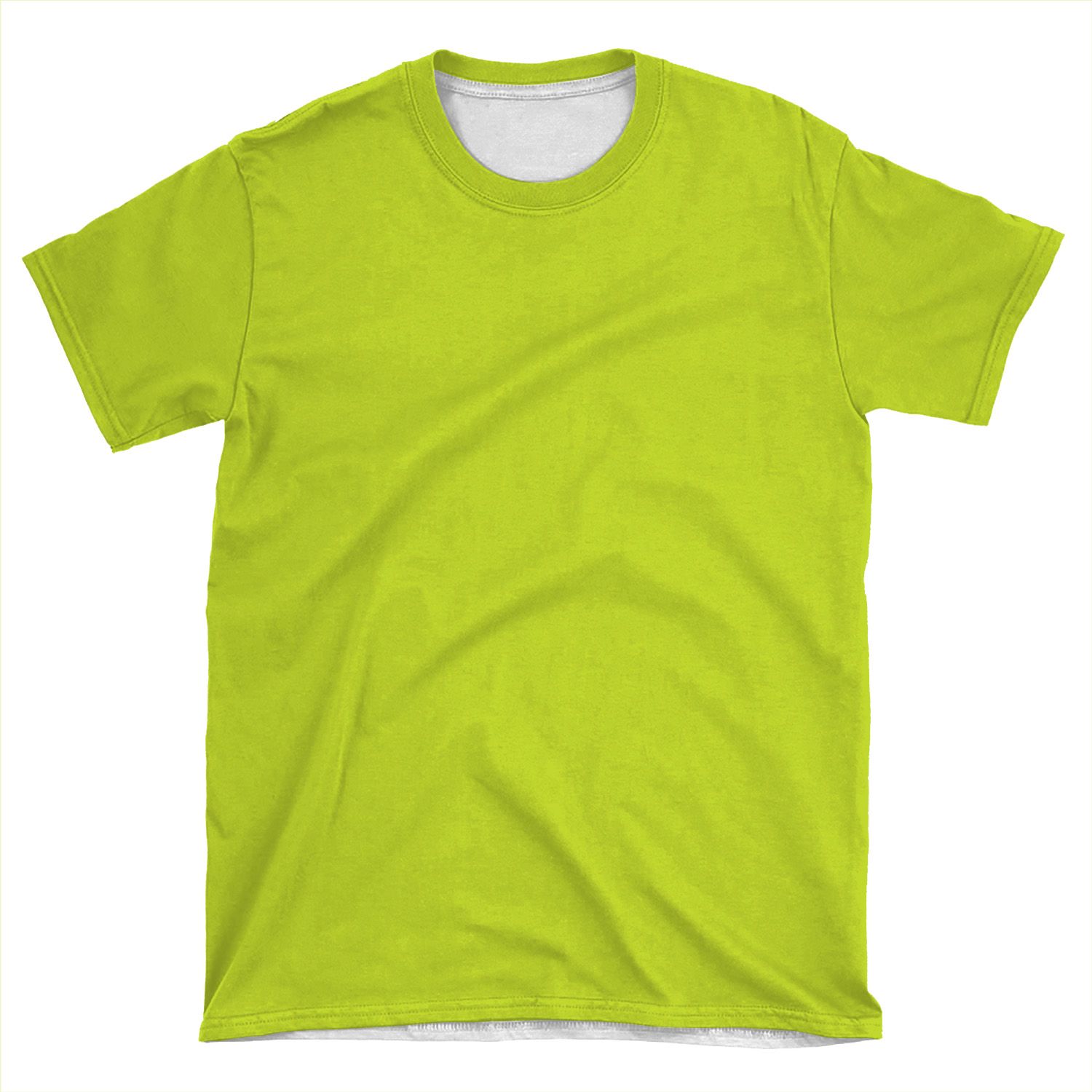 Bitter Lime Neon Green Yellow Solid Color AOP T-shirt Tee - Chief T-shirt