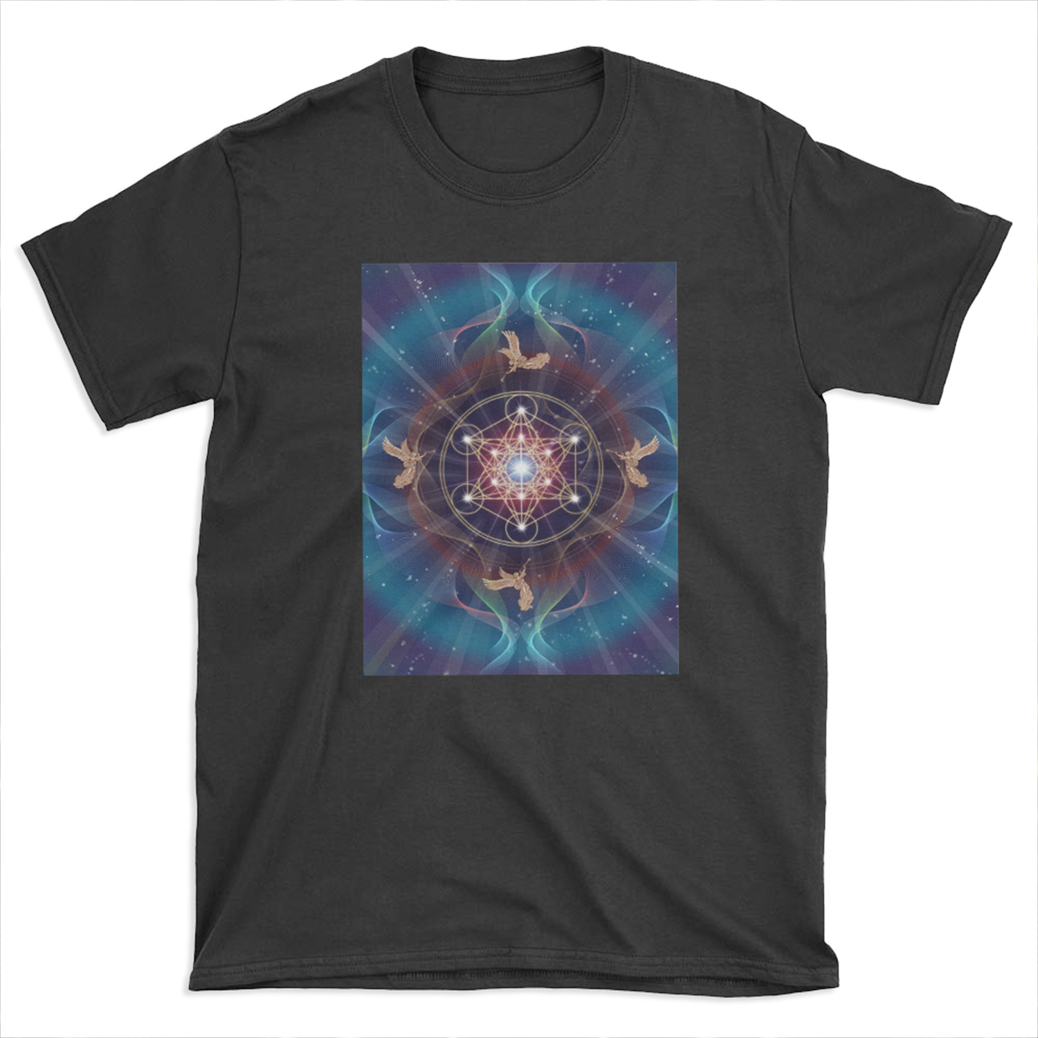 Metatron's Cube - Merkabah - Peace and Balance T-shirt Tee - Chief T-shirt