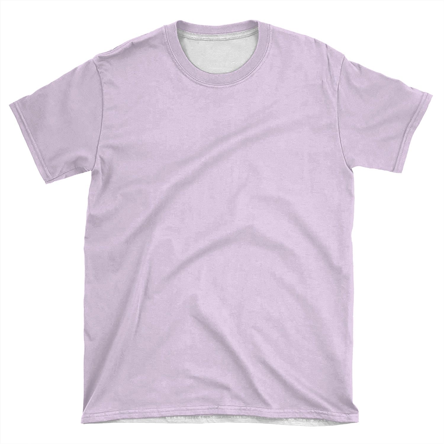 Pale Lilac Solid Color AOP T-shirt Tee - Chief T-shirt