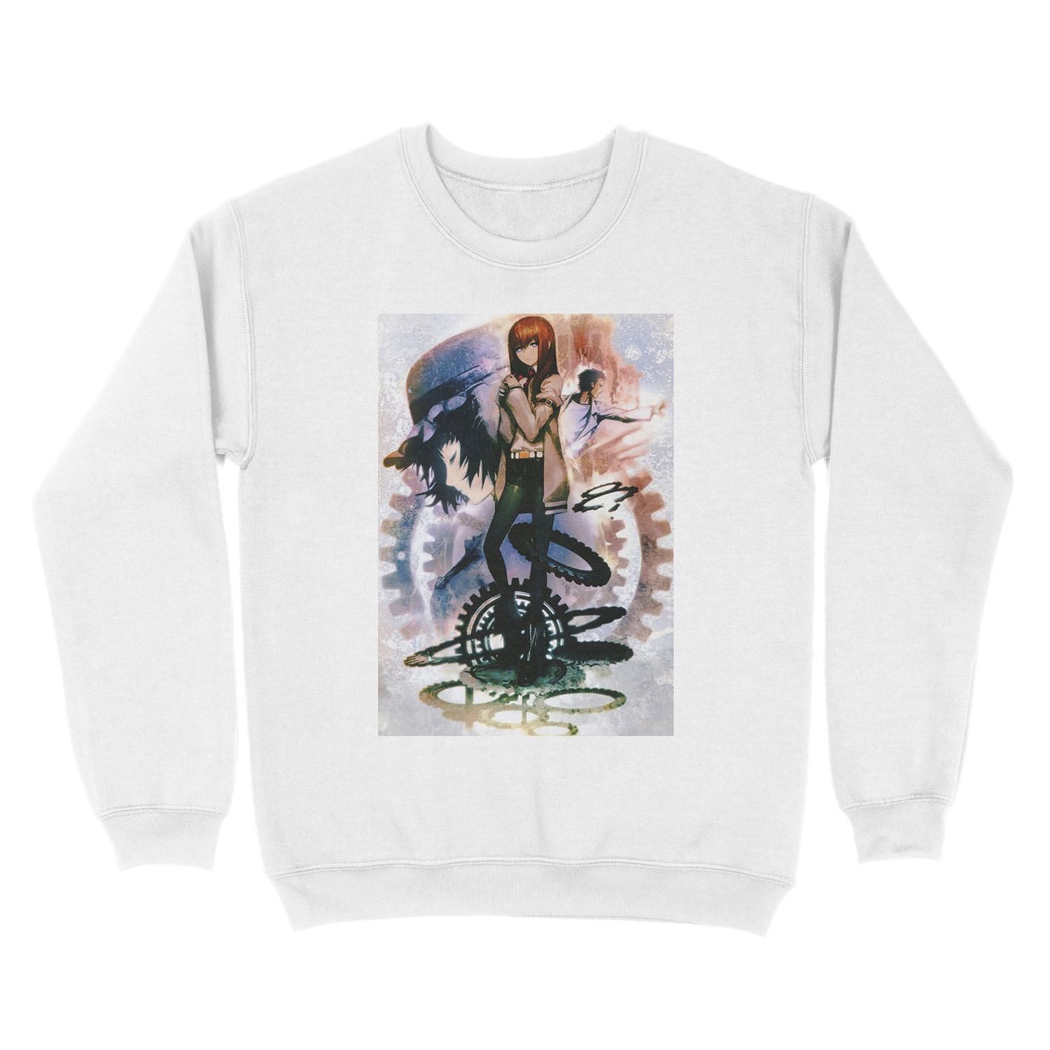 Steins Gate Kurisu Makise Okabe Hououin Kyouma Mayuri Unisex Crewneck Sweatshirt Chief T Shirt