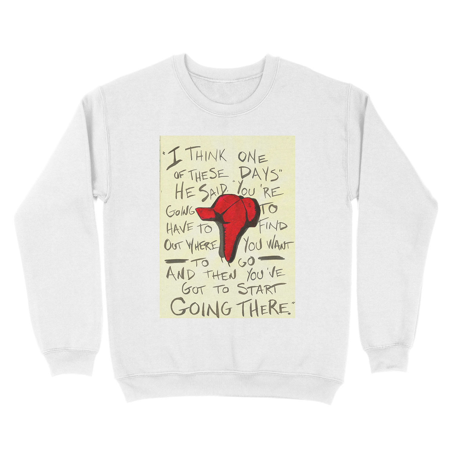 The Catcher in the Rye - Holden's Red Hunting Cap Unisex Crewneck ...